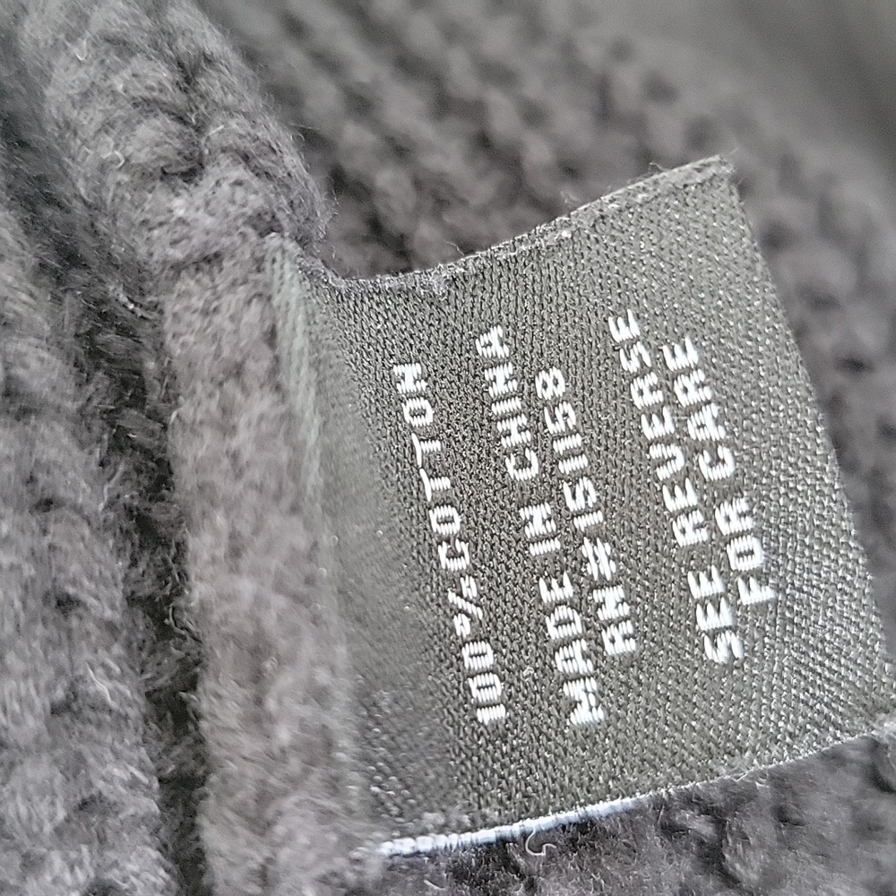 525 America Shaker Stitch Turtleneck Relaxed Fit Sweater Cotton - Picture 9 of 10